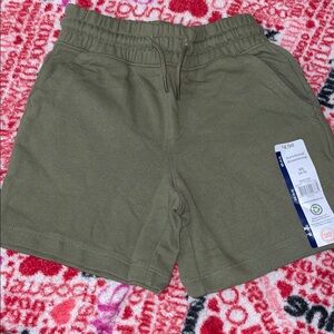 wonder nation Olive Drawstring Pull-On Shorts